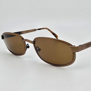 Revo 1416/036 City Brushed Copper Frame Brown Glass Lens Sunglasses Italy 51mm